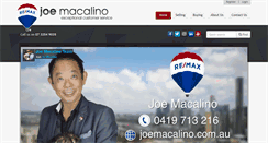 Desktop Screenshot of joemacalino.com.au