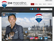 Tablet Screenshot of joemacalino.com.au